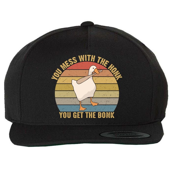 Mess With The Honk You Get The Bonk Makes A Funny Goose Meme For Every Gamer And Wool Snapback Cap