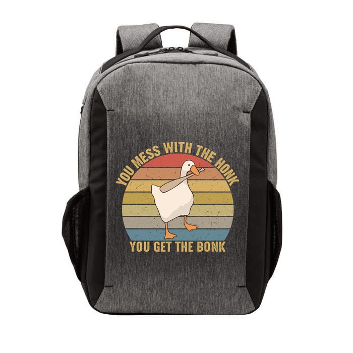 Mess With The Honk You Get The Bonk Makes A Funny Goose Meme For Every Gamer And Vector Backpack