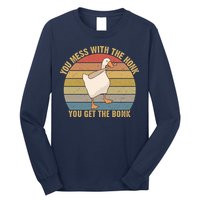 Mess With The Honk You Get The Bonk Makes A Funny Goose Meme For Every Gamer And Long Sleeve Shirt