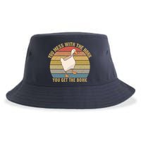 Mess With The Honk You Get The Bonk Makes A Funny Goose Meme For Every Gamer And Sustainable Bucket Hat