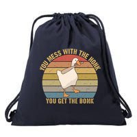 Mess With The Honk You Get The Bonk Makes A Funny Goose Meme For Every Gamer And Drawstring Bag