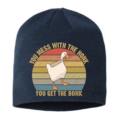 Mess With The Honk You Get The Bonk Makes A Funny Goose Meme For Every Gamer And Sustainable Beanie
