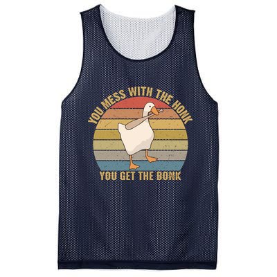 Mess With The Honk You Get The Bonk Makes A Funny Goose Meme For Every Gamer And Mesh Reversible Basketball Jersey Tank