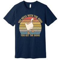 Mess With The Honk You Get The Bonk Makes A Funny Goose Meme For Every Gamer And Premium T-Shirt