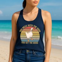 Mess With The Honk You Get The Bonk Makes A Funny Goose Meme For Every Gamer And Womens Tank Top