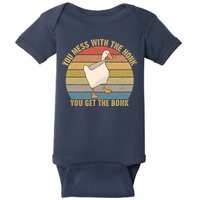 Mess With The Honk You Get The Bonk Makes A Funny Goose Meme For Every Gamer And Baby Bodysuit