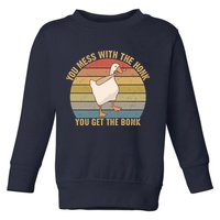 Mess With The Honk You Get The Bonk Makes A Funny Goose Meme For Every Gamer And Toddler Sweatshirt