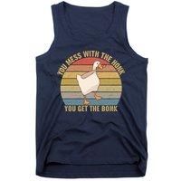 Mess With The Honk You Get The Bonk Makes A Funny Goose Meme For Every Gamer And Tank Top