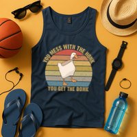 Mess With The Honk You Get The Bonk Makes A Funny Goose Meme For Every Gamer And Tank Top
