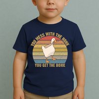 Mess With The Honk You Get The Bonk Makes A Funny Goose Meme For Every Gamer And Toddler T-Shirt