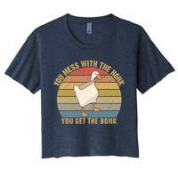 Mess With The Honk You Get The Bonk Makes A Funny Goose Meme For Every Gamer And Crop Top