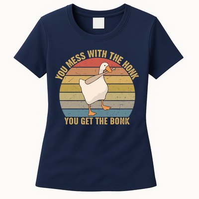Mess With The Honk You Get The Bonk Makes A Funny Goose Meme For Every Gamer And Womens T-Shirt