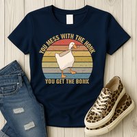 Mess With The Honk You Get The Bonk Makes A Funny Goose Meme For Every Gamer And Womens T-Shirt