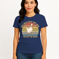 Mess With The Honk You Get The Bonk Makes A Funny Goose Meme For Every Gamer And Womens T-Shirt