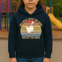 Mess With The Honk You Get The Bonk Makes A Funny Goose Meme For Every Gamer And Kids Hoodie