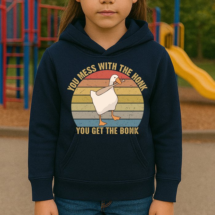 Mess With The Honk You Get The Bonk Makes A Funny Goose Meme For Every Gamer And Kids Hoodie