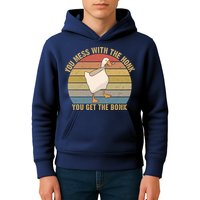 Mess With The Honk You Get The Bonk Makes A Funny Goose Meme For Every Gamer And Kids Hoodie