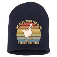 Mess With The Honk You Get The Bonk Makes A Funny Goose Meme For Every Gamer And Short Acrylic Beanie