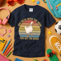 Mess With The Honk You Get The Bonk Makes A Funny Goose Meme For Every Gamer And Kids T-Shirt