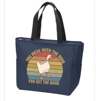Mess With The Honk You Get The Bonk Makes A Funny Goose Meme For Every Gamer And Zip Tote Bag