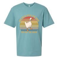 Mess With The Honk You Get The Bonk Makes A Funny Goose Meme For Every Gamer And Sueded Cloud Jersey T-Shirt