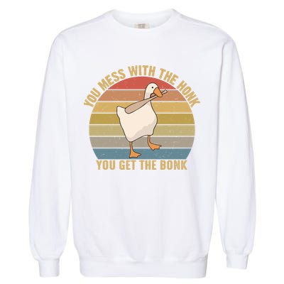 Mess With The Honk You Get The Bonk Makes A Funny Goose Meme For Every Gamer And Garment-Dyed Sweatshirt