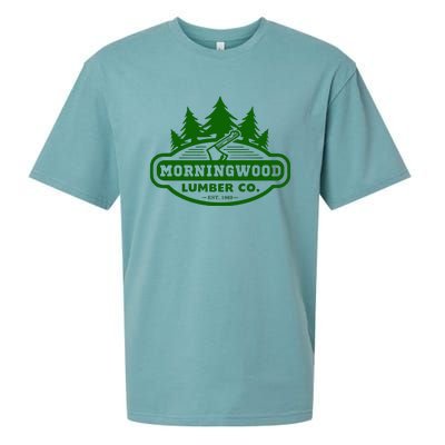 Morning Wood T Shirt Offensive T Shirt Saying Morningwood Lumber Company Tee Sueded Cloud Jersey T-Shirt