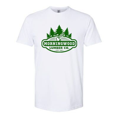 Morning Wood T Shirt Offensive T Shirt Saying Morningwood Lumber Company Tee Softstyle CVC T-Shirt