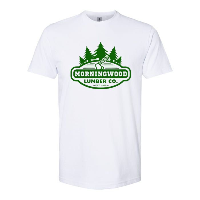 Morning Wood T Shirt Offensive T Shirt Saying Morningwood Lumber Company Tee Softstyle CVC T-Shirt