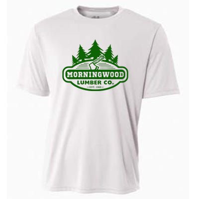 Morning Wood T Shirt Offensive T Shirt Saying Morningwood Lumber Company Tee Cooling Performance Crew T-Shirt