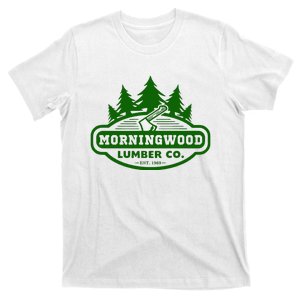 Morning Wood T Shirt Offensive T Shirt Saying Morningwood Lumber Company Tee T-Shirt