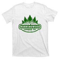 Morning Wood T Shirt Offensive T Shirt Saying Morningwood Lumber Company Tee T-Shirt