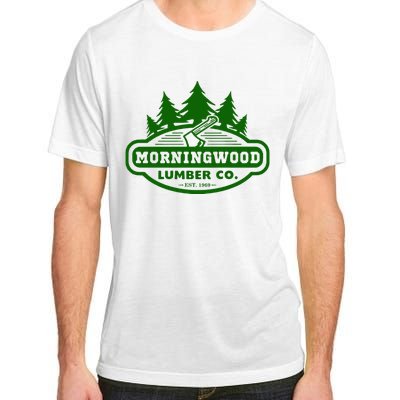 Morning Wood T Shirt Offensive T Shirt Saying Morningwood Lumber Company Tee Adult ChromaSoft Performance T-Shirt