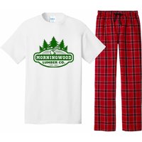 Morning Wood T Shirt Offensive T Shirt Saying Morningwood Lumber Company Tee Pajama Set