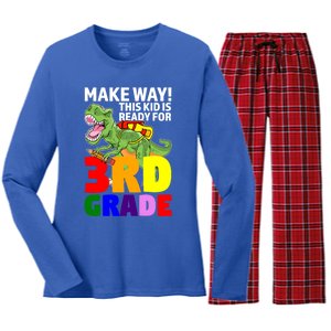 Mae Way! This Is Ready For 3Rd Grade Graduate Gift Women's Long Sleeve Flannel Pajama Set 