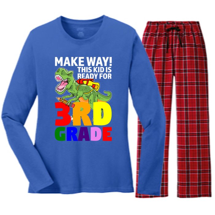 Mae Way! This Is Ready For 3Rd Grade Graduate Gift Women's Long Sleeve Flannel Pajama Set 