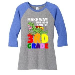 Mae Way! This Is Ready For 3Rd Grade Graduate Gift Women's Tri-Blend 3/4-Sleeve Raglan Shirt