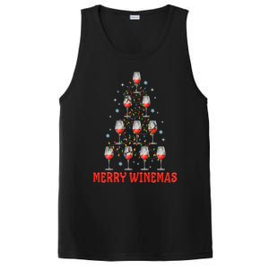 Merry Winemas Tree Wine Ugly Christmas Gift PosiCharge Competitor Tank