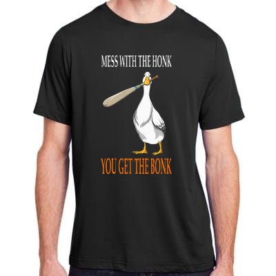 Mess With The Honk Goose Game Gamer Wooden Club Computer Adult ChromaSoft Performance T-Shirt