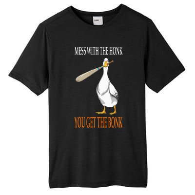 Mess With The Honk Goose Game Gamer Wooden Club Computer Tall Fusion ChromaSoft Performance T-Shirt