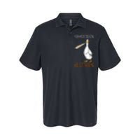 Mess With The Honk Goose Game Gamer Wooden Club Computer Softstyle Adult Sport Polo