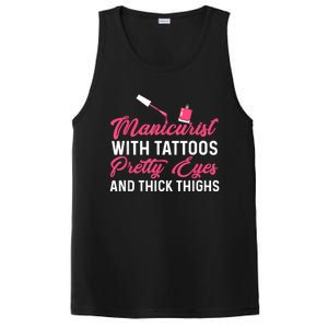 Manicurist With Tattoos Funny Nail Artist Nail Salon PosiCharge Competitor Tank