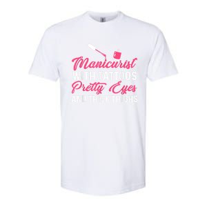 Manicurist With Tattoos Funny Nail Artist Nail Salon Softstyle CVC T-Shirt