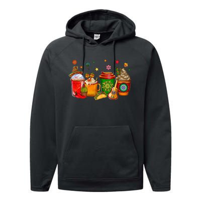 Mexico Wine Tequila Cinco De Mayo Mexican Fiesta Lover Performance Fleece Hoodie