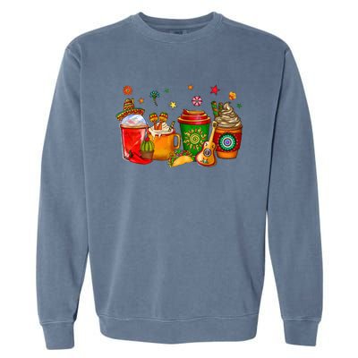 Mexico Wine Tequila Cinco De Mayo Mexican Fiesta Lover Garment-Dyed Sweatshirt