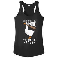 Mess With The Honk You Get The Bonk Ladies PosiCharge Competitor Racerback Tank