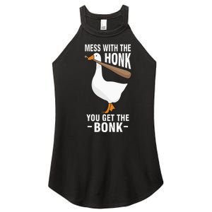 Mess With The Honk You Get The Bonk Women's Perfect Tri Rocker Tank