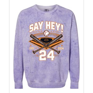 Mays Willie Tribute San Francisco Say Hey 1931 2024 Colorblast Crewneck Sweatshirt