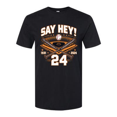 Mays Willie Tribute San Francisco Say Hey 1931 2024 Softstyle CVC T-Shirt