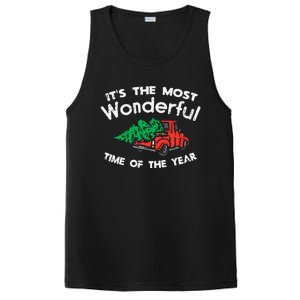 Most Wonderful Time Of Year Truck Xmas Tree Christmas PJ PosiCharge Competitor Tank